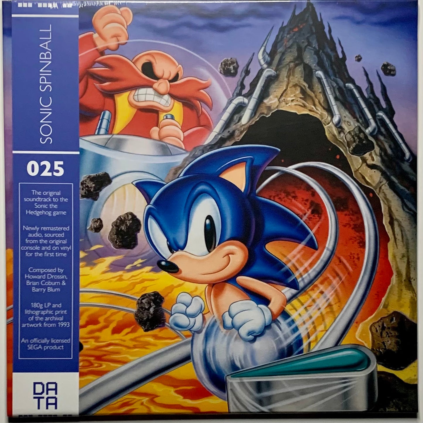 Sonic Spinball (Soundtrack) - DATA025 12" 180g Blue Vinyl