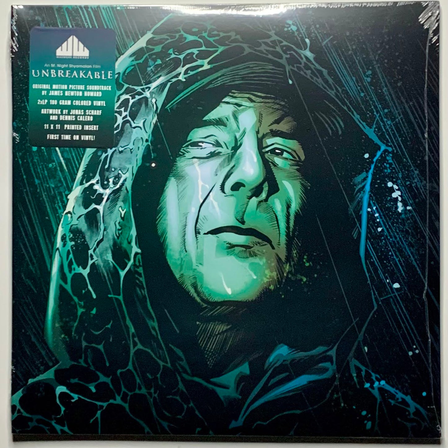 Unbreakable (Soundtrack) - James Newton Howard 2xLP Aqua Vinyl