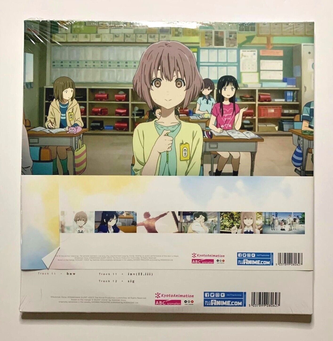 A Silent Voice Soundtrack Black Vinyl Back of Cover