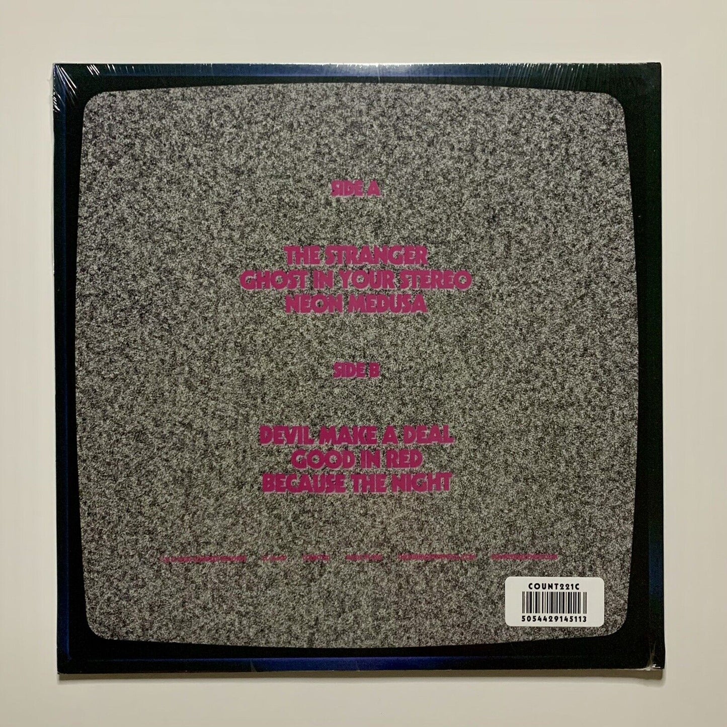 The Midnight Horror Show Album Orange Vinyl Back of Cover