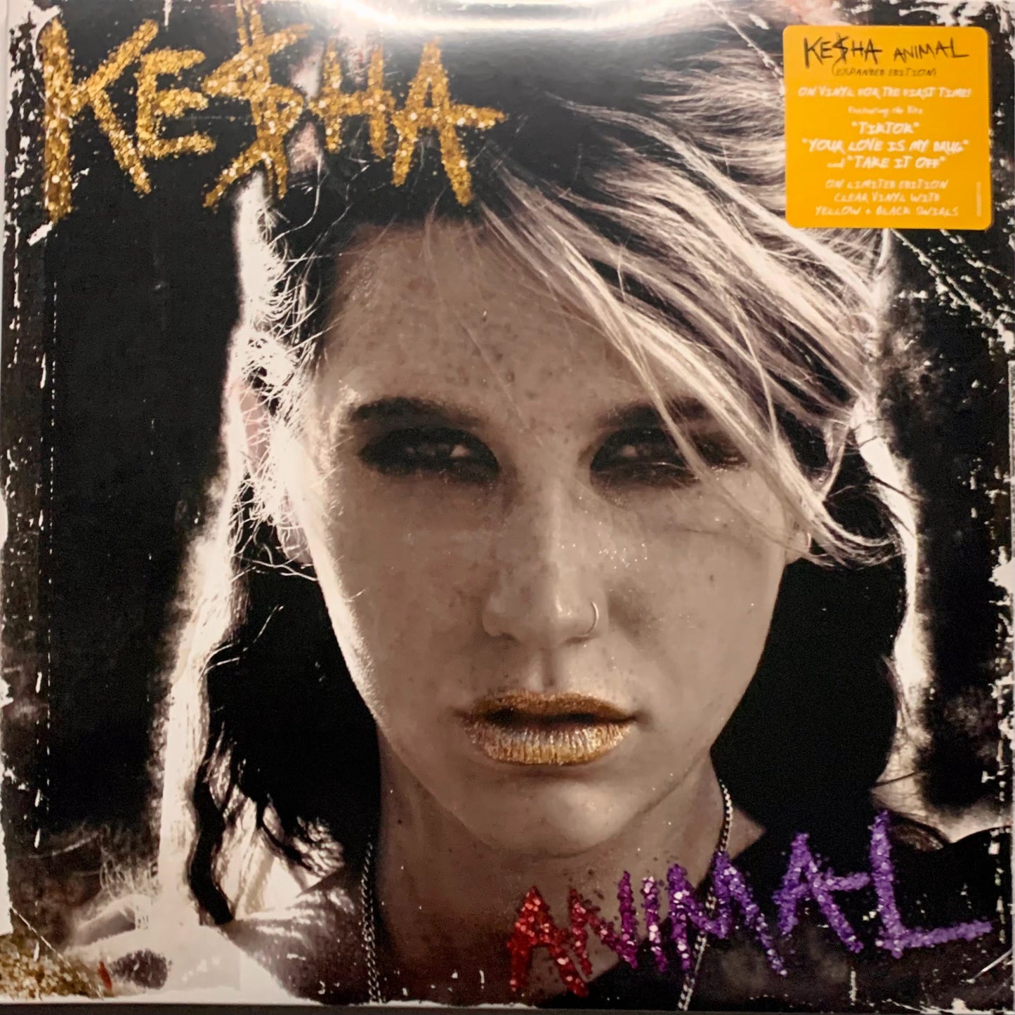 Kesha Animal Album Gold & Black Vinyl