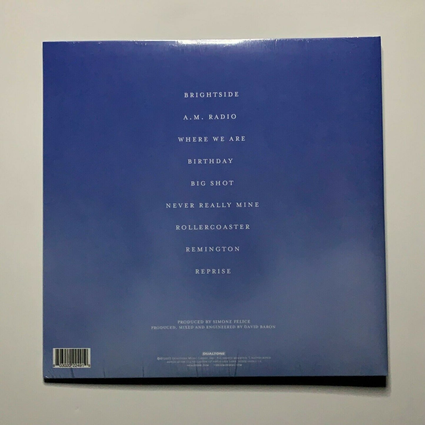 The Lumineers Brightside Album Pink Vinyl Back of Cover