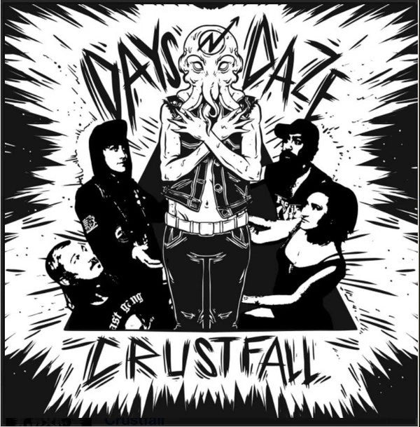 Crustfall - Days N' Daze 12" Clear with Red Blob Vinyl